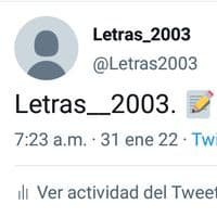 TikTok Account - letras__2003